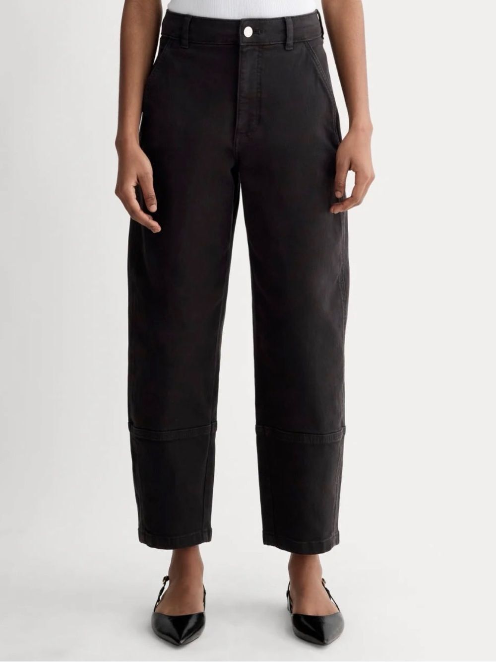 New Everlane THE UTILITY BARREL PANT in Black Size 0 - Picture 7 of 13